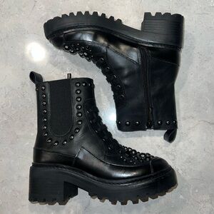 Karl Lagerfeld Paris Women's Breck Studded Boots